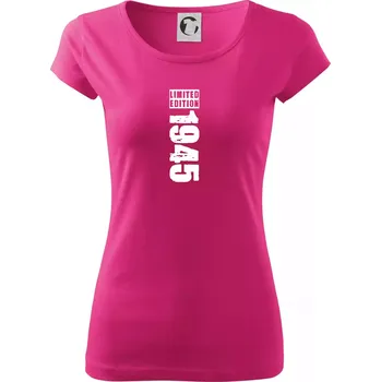 Dámské tričko Limited edition 1945 pruh - Dámské triko Pure - S ( Purpurová )