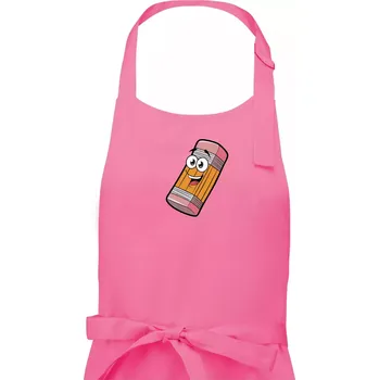Kuchyňská zástěra Parové triko - Tužka a guma - Dámská zástěra na vaření - Univerzální velikost ( Růžová )