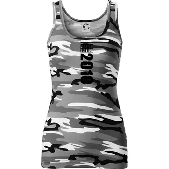 Dámské tričko Limited edition 2010 pruh - Dámské Maskáčové tílko - S ( Šedý maskáč )