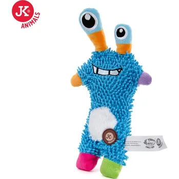 Hračka pro psa Monster mop modrý, plyšová pískací hračka
