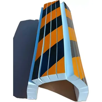 Dětská zábrana Černo-žlutá pěnová ochrana sloupů - délka 40 cm, šířka 25 cm, tloušťka 2 cm