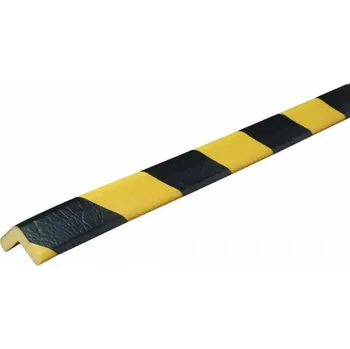 Obklad Černo-žlutá pěnová ochrana rohů zdí, stěn (L-profil) - délka 500 cm, šířka 4,7 cm, tloušťka 1,2 cm - 20042394