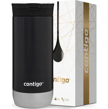 Termohrnek Termohrnek jako dárek Contigo Huron 2.0 470 ml - černý + Krabička
