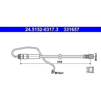 Brzdová hadice Brzdová hadice ATE 24.5152-0317.3