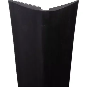 Výstražná páska Gumová ochrana rohů zdí a stěn (roh) FLOMA - délka 150 cm, šířka 9 cm, tloušťka 1 cm