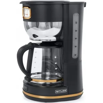 Kávovar PŘEKAPÁVACÍ KÁVOVAR RETRO 1000 W, OBJEM 1,4 l, ČERNÝ MUSE MS-220BC