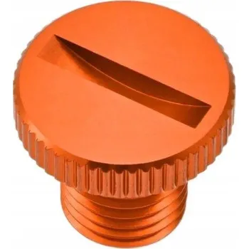 Zrcátko pro motocykl ZÁSLEPKA ZRCÁTKA LEVÁ DAYTONA ORANŽOVÁ M10 X P1.25