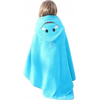 Deka s kapucí Michley 90 x 90 cm modrá