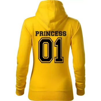 Dámská mikina Princess 01 - Mikina dámská Cape s kapucí - S ( Žlutá )