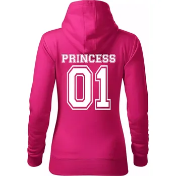Dámská mikina Princess 01 - Mikina dámská Cape s kapucí - 2XL ( Purpurová )