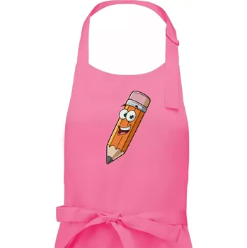 Kuchyňská zástěra Parové triko - Tužka a guma - Pánská zástěra na vaření - Univerzální velikost ( Růžová )