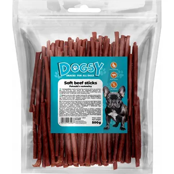 Pamlsek pro psa PSÍ PAMLSEK Tyčinky s hovězím masem MĚKKÉ 500g Doggsy