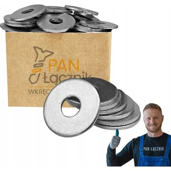 Obraz Podložka Zvětšená M14 Kulatá Rozšířená Pan Łącznik Pozink 1kg 32 ks