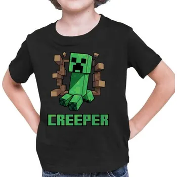 Žertovný předmět Creeper - dětské tričko s potiskem pro fanoušky hry Minecraft- Tričkový.cz
