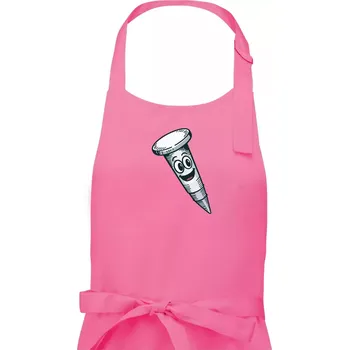 Kuchyňská zástěra Parové triko - Kladivo a hřebík - Dámská zástěra na vaření - Univerzální velikost ( Růžová )