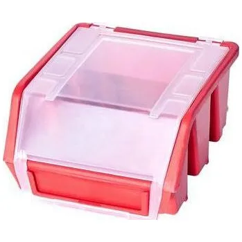 Úložný box Plastový box Ergobox 1 Plus 7,5 x 11,6 x 11,2 cm, červený