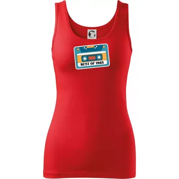 Dámské tričko Narozeniny kazeta Best of 1985 - Dámské tílko - 2XL ( Červená )