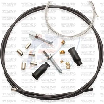 Nářadí na motocykly Univerzální sada škrticí klapky VENHILL - vnější 5 mm / 1,35 m U01-4-101-BK