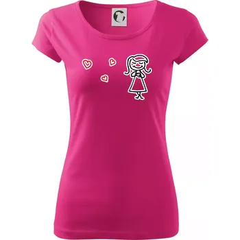 Láska bublifuk - Dámské triko Pure - 3XL ( Purpurová )