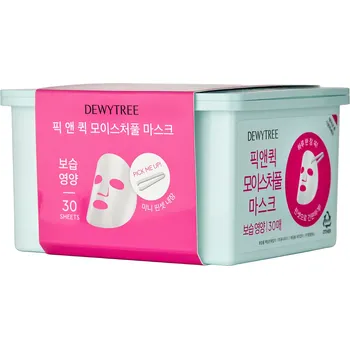 Pleťová maska Dewytree - Pick And Quick Moisture Full Mask Set - Sada hydratačních plátýnkových masek - 30 ks