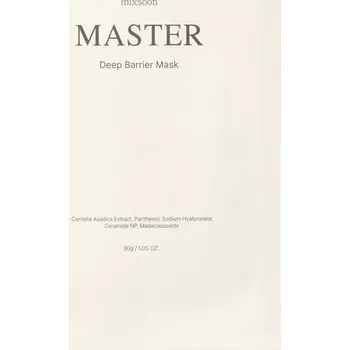 Pleťová maska Mixsoon - Master Deep Barrier Mask - Sada textilních masek pro obnovení hydrolipidové bariéry - 5 ks