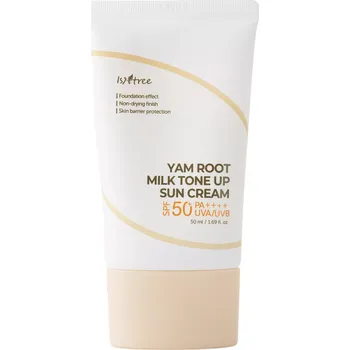 Přípravek na opalování Isntree - Yam Root Milk Tone Up Sun Cream SPF50+/PA++++ - Opalovací krém na obličej - 50ml