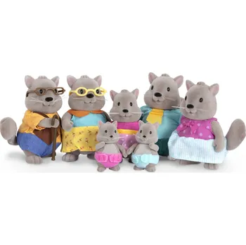 LI'L WOODZEEZ rodina veverek s prarodiči Bustleberry