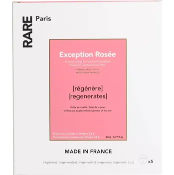 Pleťová maska Rare Paris - Exception Rosée Box - Regenerační sada pleťových masek - 5x23 ml