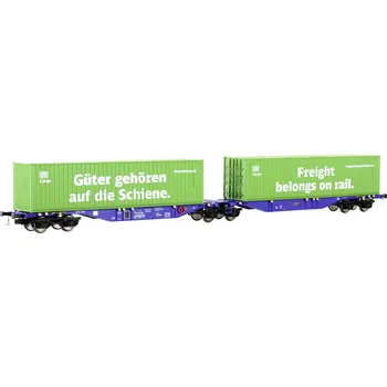 Modelová železnice Mehano 28398 HO kontejnerový vůz Sggmrss90 DB Cargo z Ermewa