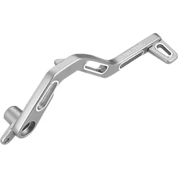 Nářadí na motocykly V PARTS Brzdový pedál hliníkový šedý Derbi ASH-12-SILVER