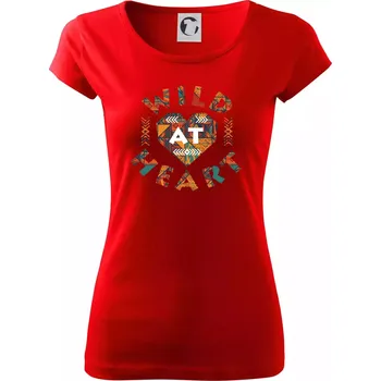 Dámské tričko Wild heart - Dámské triko Pure - S ( Červená )