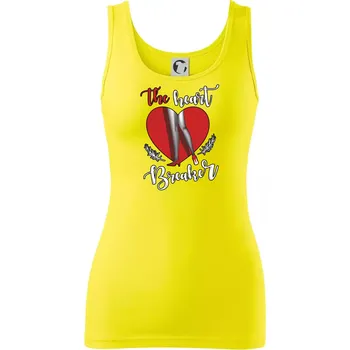 Dámské tričko The Heart breaker - srdce - Dámské tílko - 2XL ( Citrónová )
