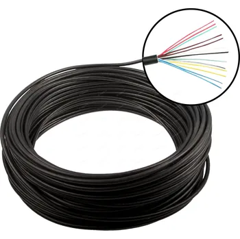 elektrický kabel Kabel 13-žilový, 12 x 1 mm + 1 x 1,5 mm , gumový plášť MULTIPA