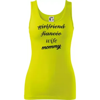 Partnerské triko nastávající rodiče - Dámské tílko - S ( Limetková )