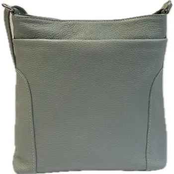 Dámská kožená zipová crossbody kabelka Patrizia Piu 1511- zelená