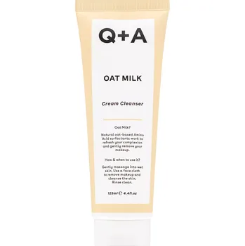 Pleťový krém Q+A - Oat Milk Cream Cleanser - Krémová mycí emulze s ovesným mlékem - 125 ml