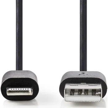 Elektrická zásuvka Nedis CCGB39950WT01 - Adaptér Lightning | 8pinový | 3,5 mm Zásuvka | Poniklované | 0.10 m | Kulatý | PVC