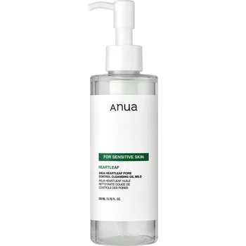 Pleťový krém Anua - Heartleaf Pore Control Cleansing Oil Mild - Jemný čisticí olej na obličej - 200 ml