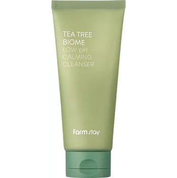 Pleťový krém Farmstay - Tea Tree Biome Low pH Calming Cleanser - Zklidňující čisticí gel na obličej - 180 ml