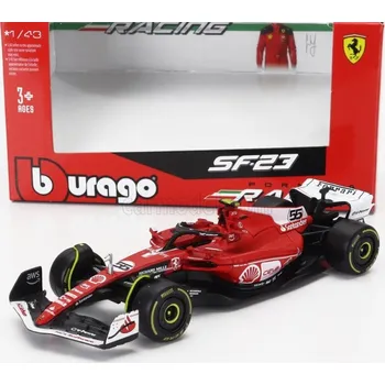 autíčko Model Scuderia Ferrari SF-23 BBurago #55 Sainz Las Vegas 2023 1:43