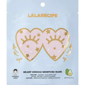 Pleťová maska LalaRecipe - Heart Goggle Moisture Mask - Hydrogelová maska na oči - 7 g