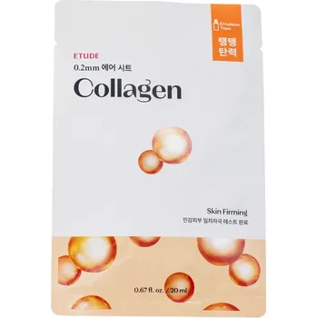 Pleťová maska Etude House - 0.2mm Therapy Air Mask - Collagen - Vyživující maska ​​s kolagenem - 20 ml