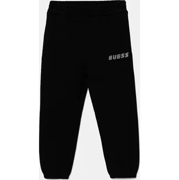 Chlapecké kalhoty Dětské tepláky Guess černá barva, J5YQ27 K7UW2 J5YQ27.K7UW2.9BYA 99X, vel. 147-157