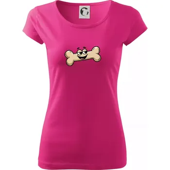 Parové triko - Pes a kost - Dámské triko Pure - 3XL ( Purpurová )