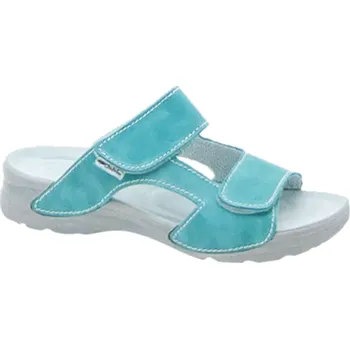 Dámská zdravotní obuv Dámské pantofle Medistyle Mirka patní ostruha LM-T17/1/B/OS, tyrkysové 39