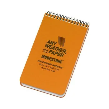 Set školních potřeb Modestone - Notes wodoodporny - 76 x 130 mm - 50 kartek - Pomarańczowy - A18