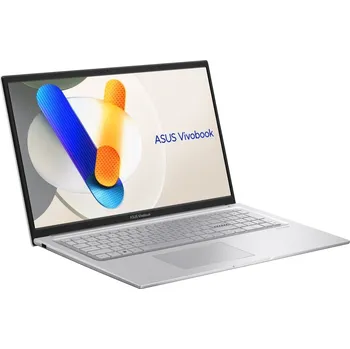 Notebook ASUS Vivobook 17 X1704VA-AU807W Notebook, Core 5 120U, 16GB DDR4, 1TB SSD, Intel Graphics, 17,3" Full HD, W11H, stříbrný X1704VA-AU807W
