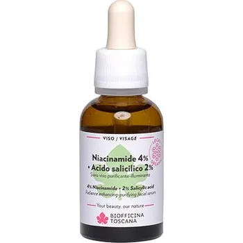 Pleťové sérum Čistící a rozjasňující sérum s Niacinamide 4% + Kys. salicylovou 2% 30ml Biofficina Toscana