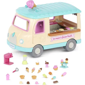 Hračka pro nejmenší LI'L WOODZEEZ dodávka se zmrzlinou