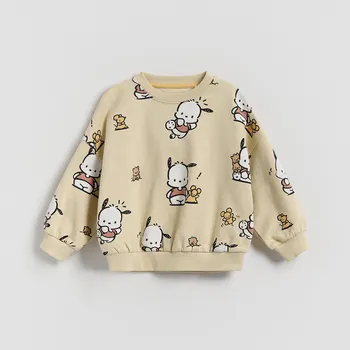 Chlapecká mikina Reserved - Bavlněná mikina Pochacco - béžová - 004FK-08X - 004FK-08X-116